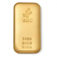  AGC 500g 9999 Cast Gold Bullion Bar