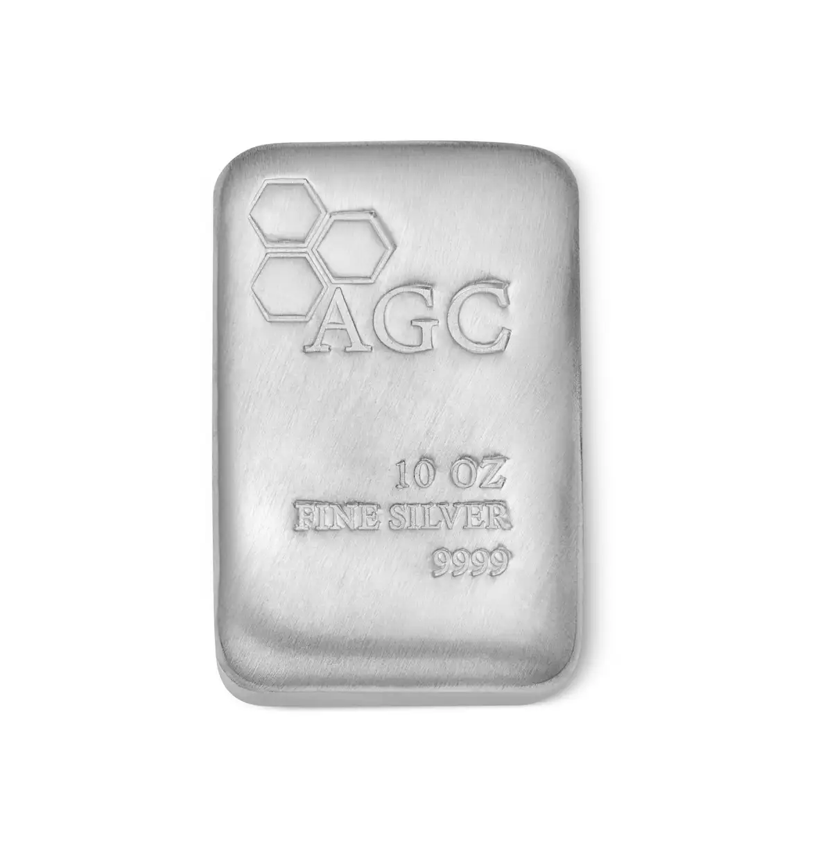 AGC 10oz Cast Silver Bullion Bar