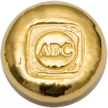 1/2oz ABC Cast Gold Bar 9999 Purity