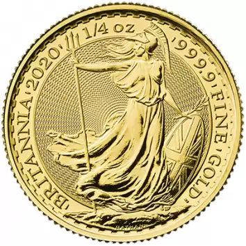 1/4 Oz Gold Royal Mint Britannia 9999 Bullion Coin