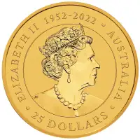  1/4oz Perth Mint Kangaroo Minted Coin Gold