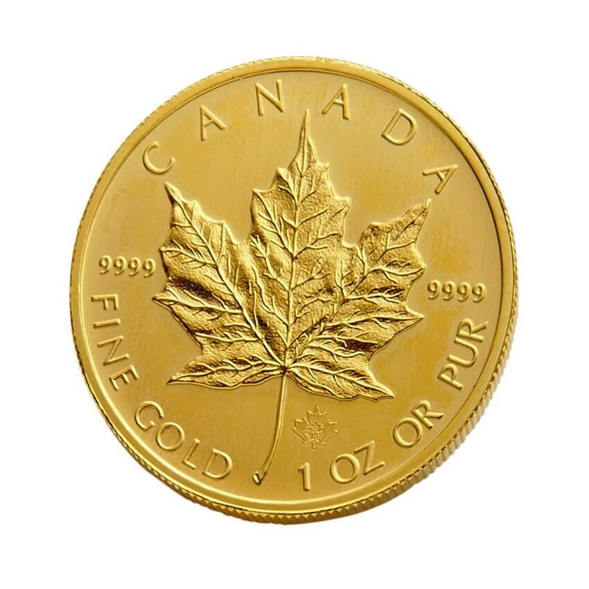 Gold Bullion Items 1oz Canadian Gold Maple Leaf Coin
